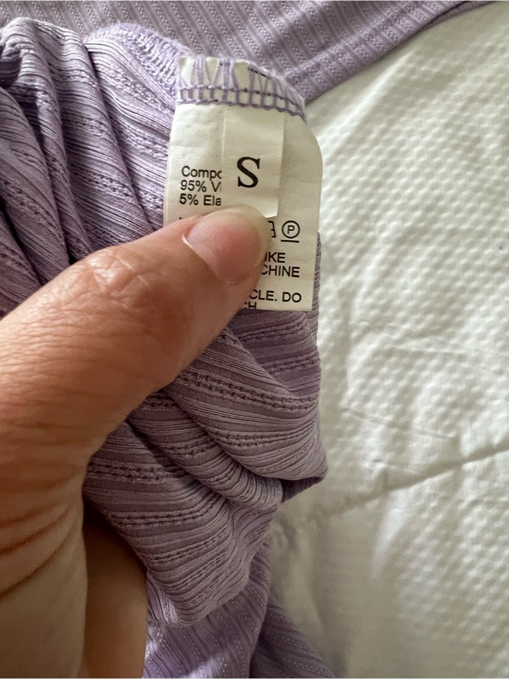 Lace-Trim Ribbed Cami & Shorts Sleep Sets|Lavender/Rose Size Small - Picture 3 of 7